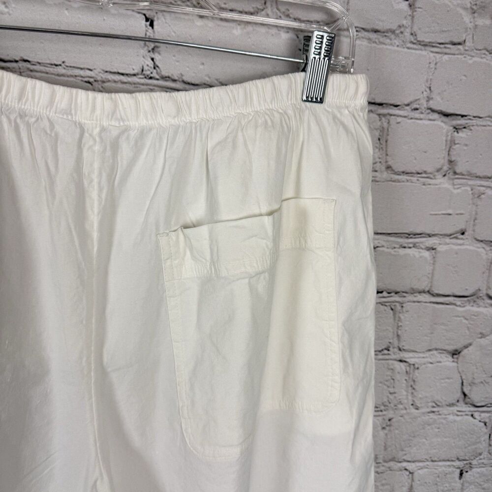 Athleta Paradise Wide Leg Pant White Linen Blend - Picture 13 of 15